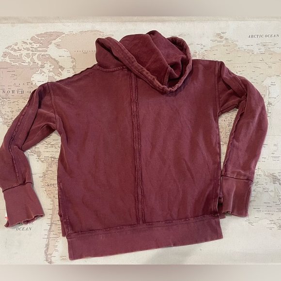 🆕Free People FP Movement Only One Hoodie Jacket Top Size XS Cherry Mocha - Picture 7 of 16